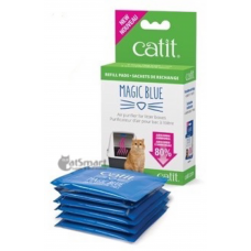 Catit Litter Box Refills Magic Blue Non-Toxic Filter Pad (6pcs), 44306W, cat Scoops / Toilet Accessories, Catit, cat Housing Needs, catsmart, Housing Needs, Scoops / Toilet Accessories